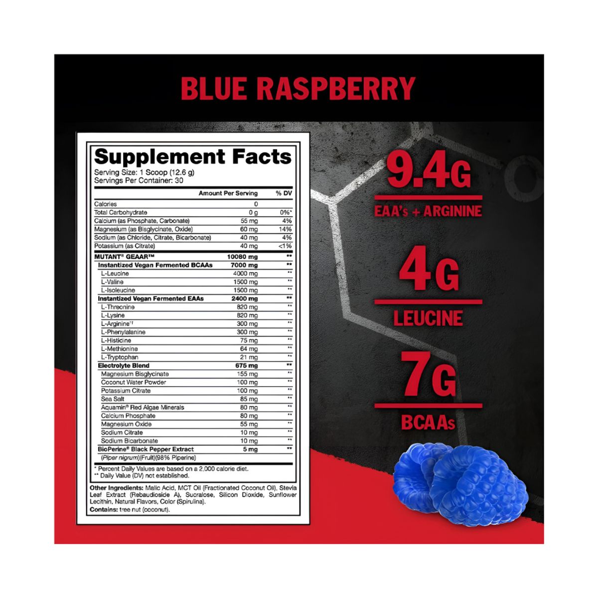 MUTANT - Geaar 30 Servicios / 420 gr Eaas Mutant - Blue Raspberry