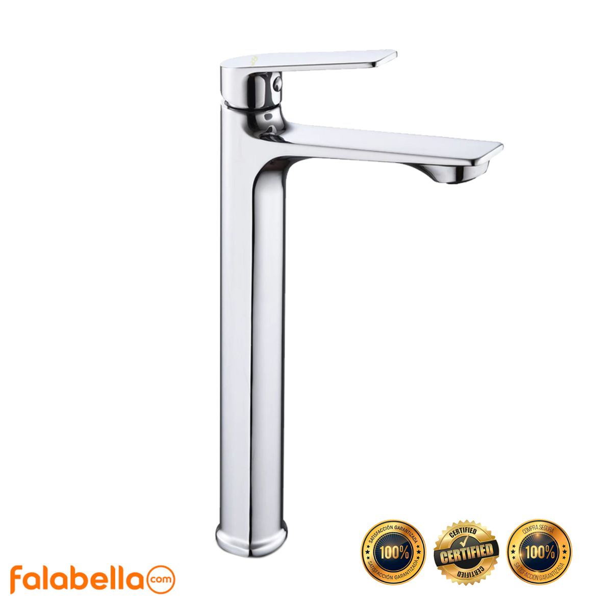 XM - Grifo de agua fría para baño L0373A Acero Inoxidable Plateado
