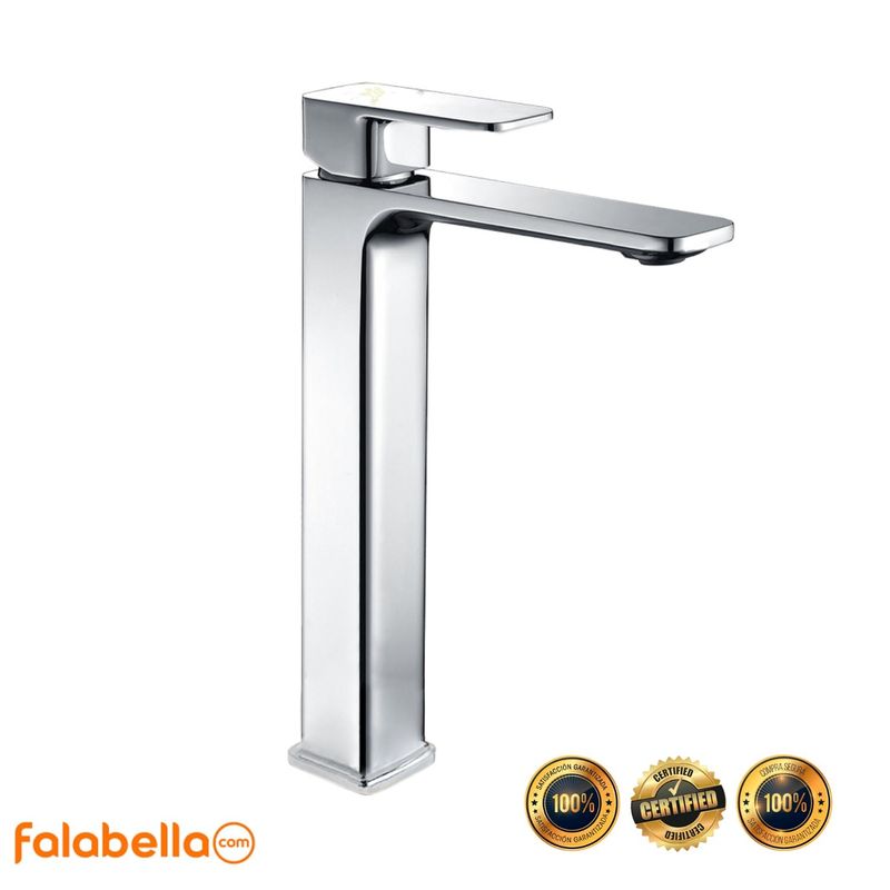 XM - Llave de agua fría para baño L3035A Acero Inoxidable Negro Mate
