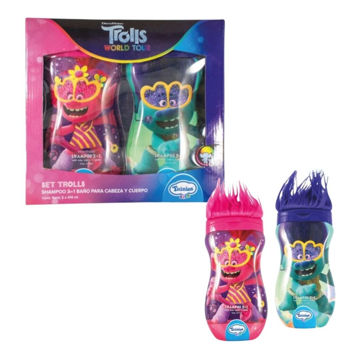 TUINIES - Set Trolls Shampoo 3 en 1