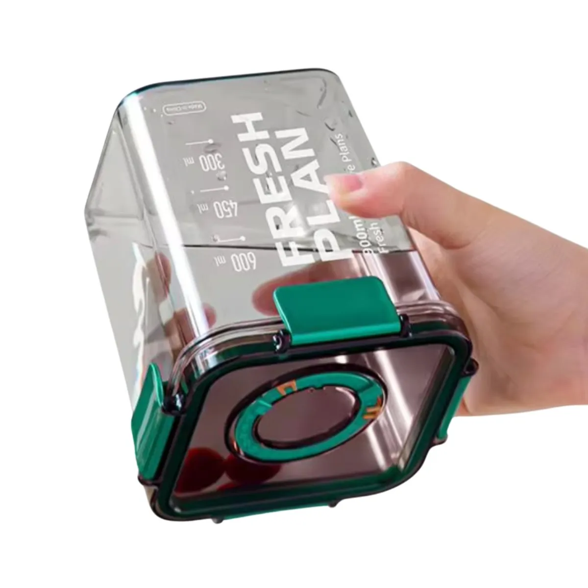 GENERICO - Contenedor hermético con cronógrafo de fecha - 900 ml