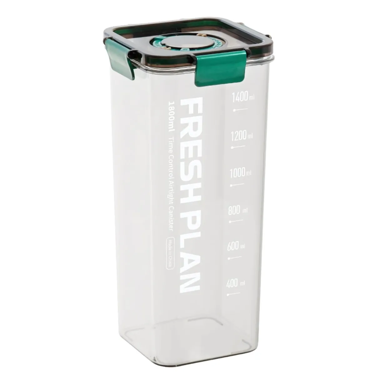 GENERICO - Contenedor hermético con cronógrafo de fecha - 1800 ml