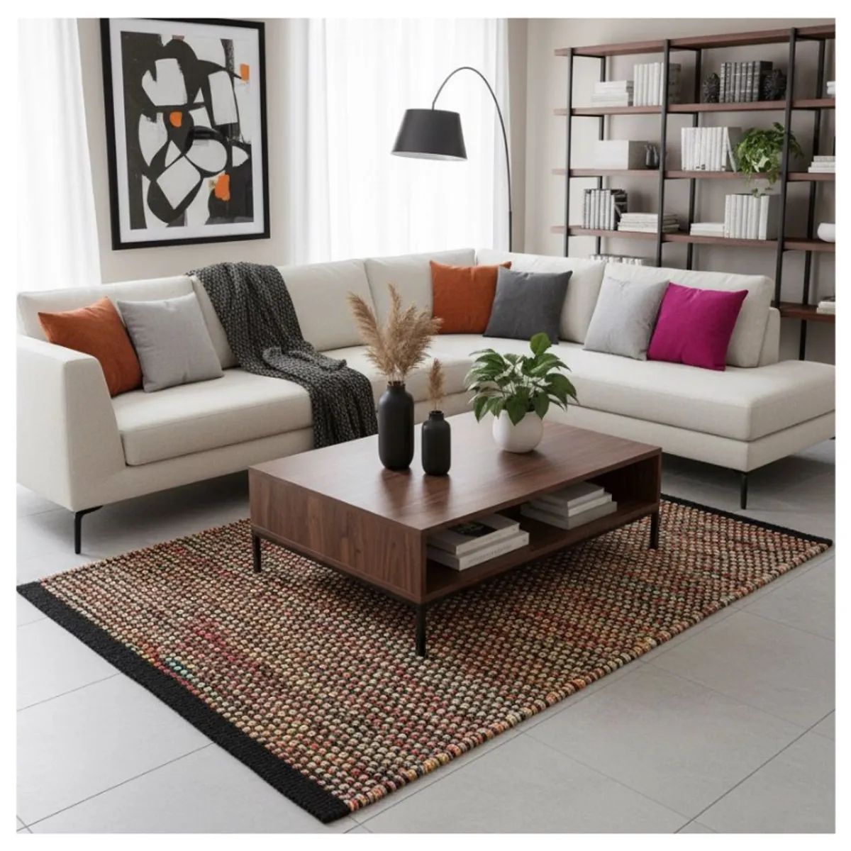 GENERICO - Alfombra Champiñon Decoghar Multi IC12582 150x210cm