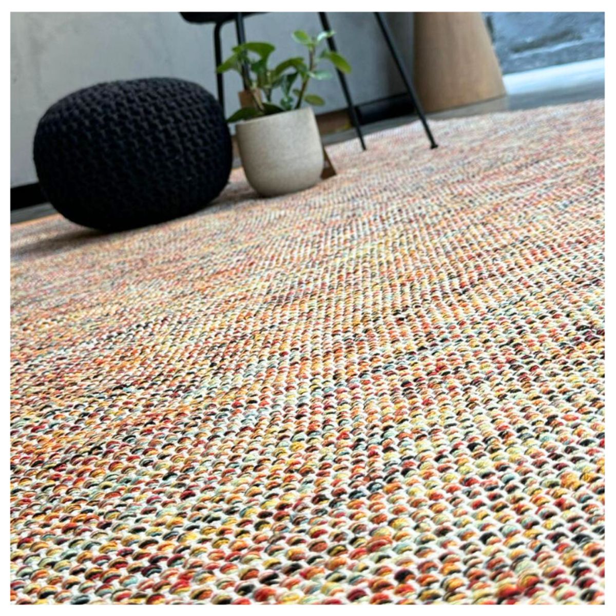 GENERICO - Alfombra Champiñon Decoghar Orange Natural IC15672 120x180cm