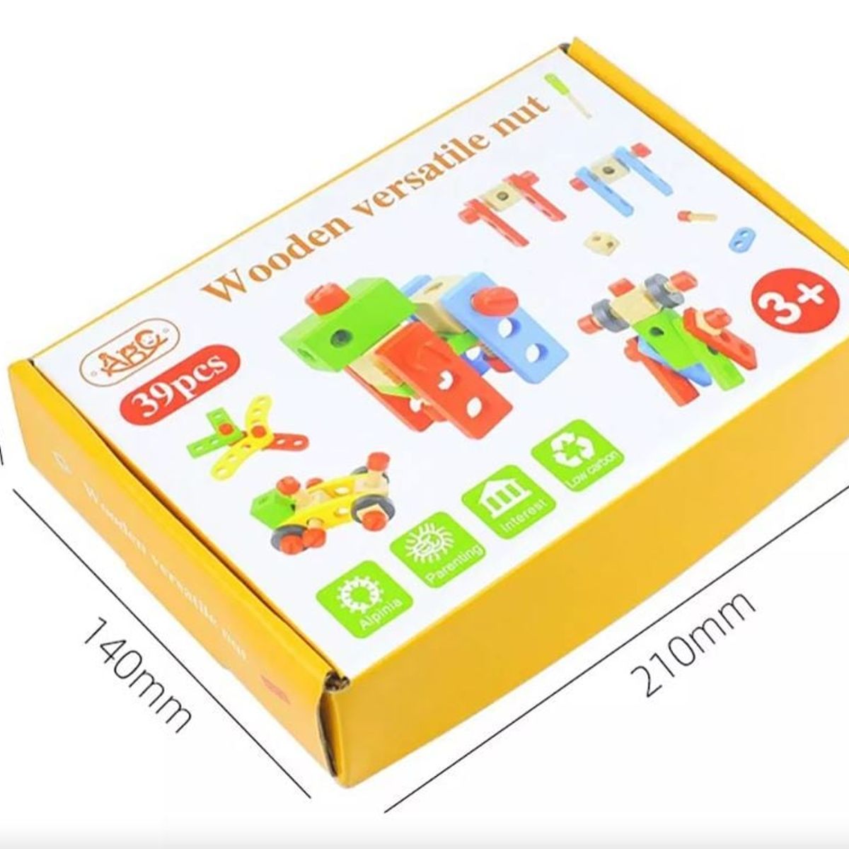 GENERICO - Juguete De Madera Desmontable Creativa Diy 39 Piezas