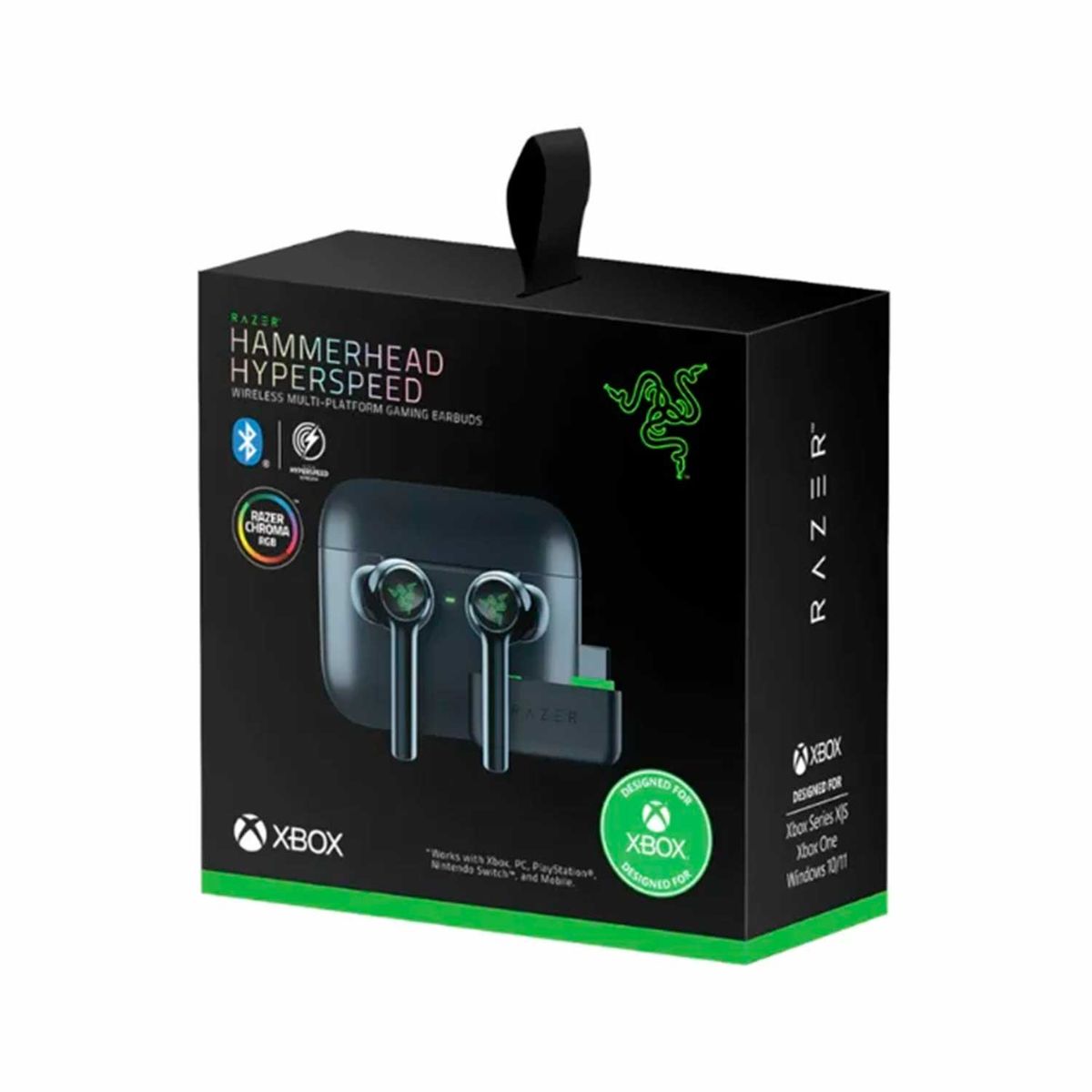 RAZER - Audifono Razer Hammerhead Wireless Usb-C/Bt Ed.Xb Chroma Black/Green