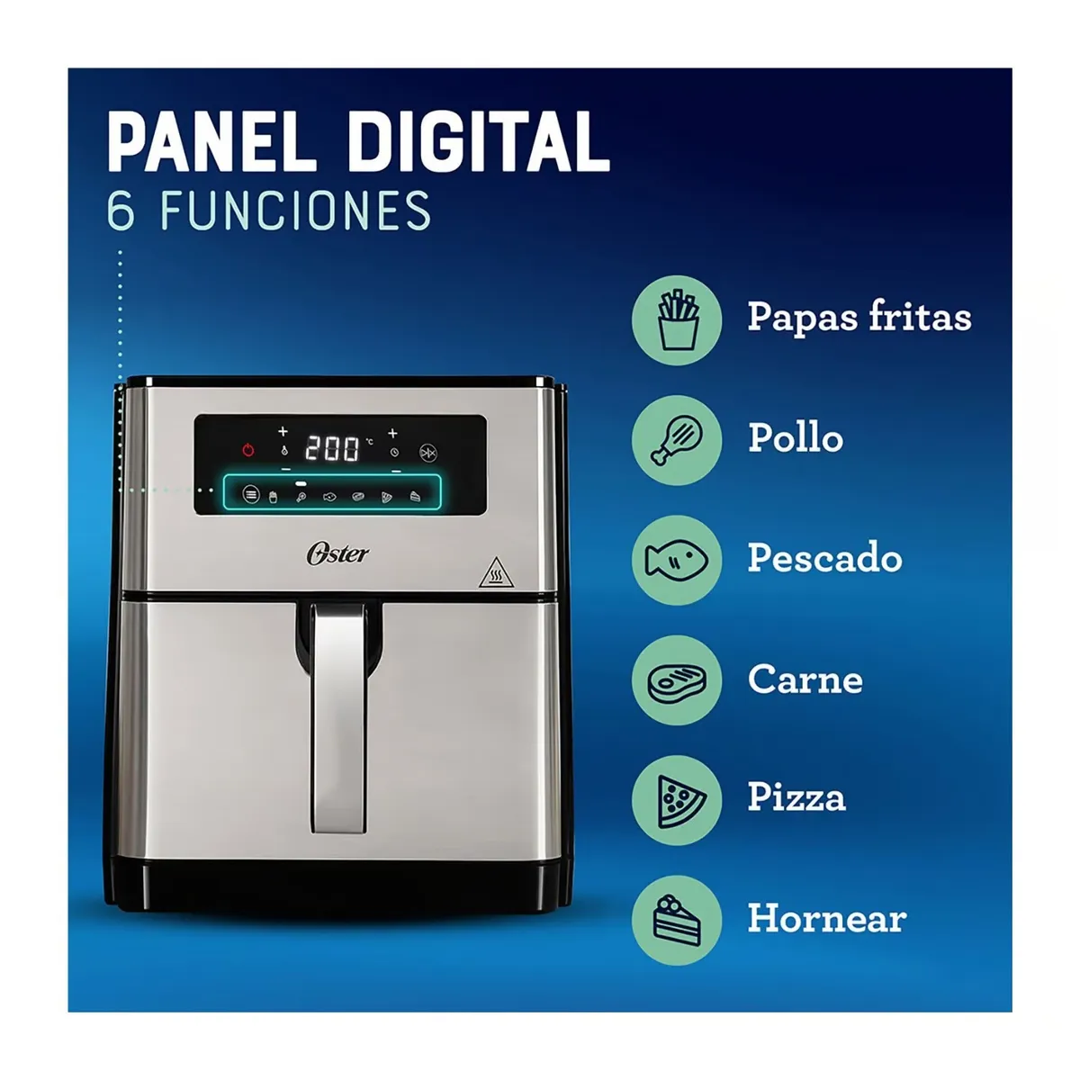OSTER - Freidora de Aire Oster Digital 9L CKSTAF90D