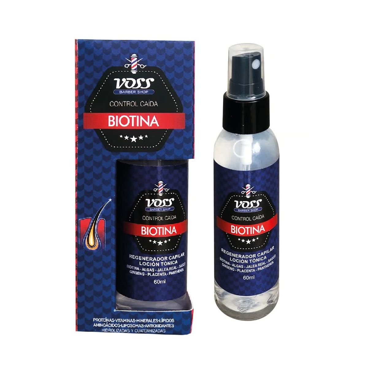 VOSS - Biotina Loción Tónica Control Caída Spray Voss 60 Ml