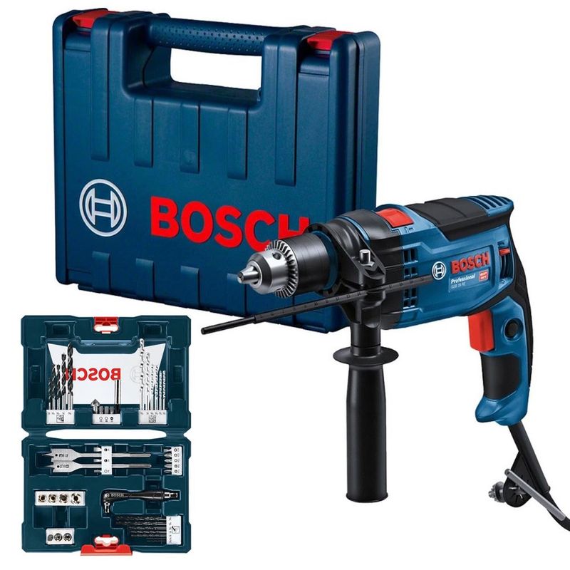 BOSCH - Taladro Percutor 1/2" 850W GSB 16 RE + Set Accs 41 pzs Bosch 0615.A00.0CJ-000