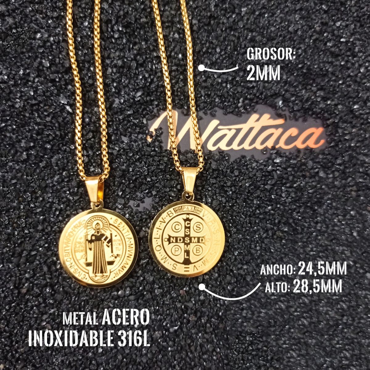 WATTACA - Collar San Benito Acero Premium 316L Gold