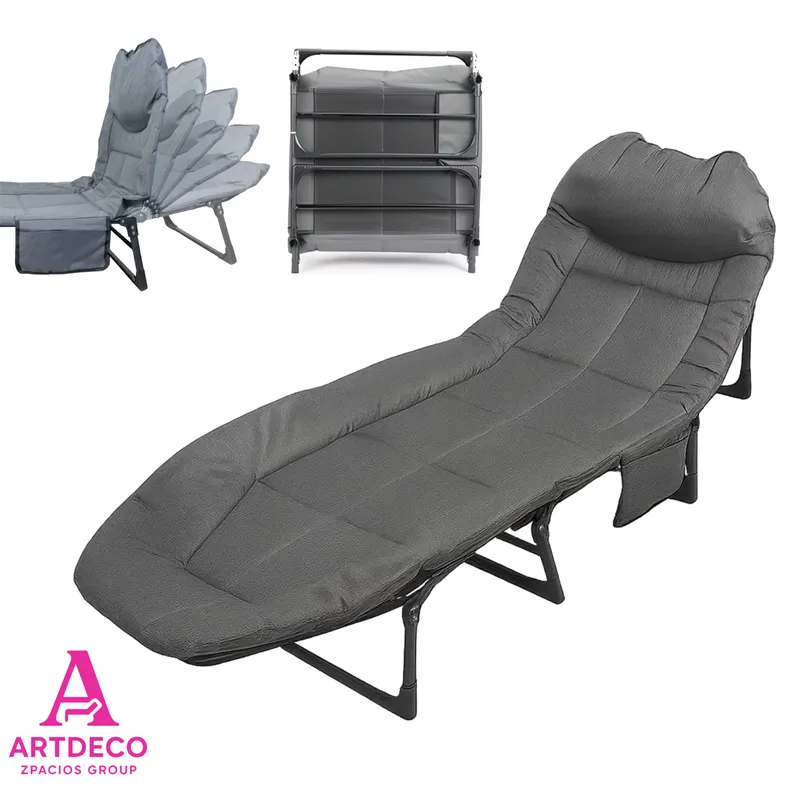 GENERICO - Cama Plegable con 6 niveles ajustables