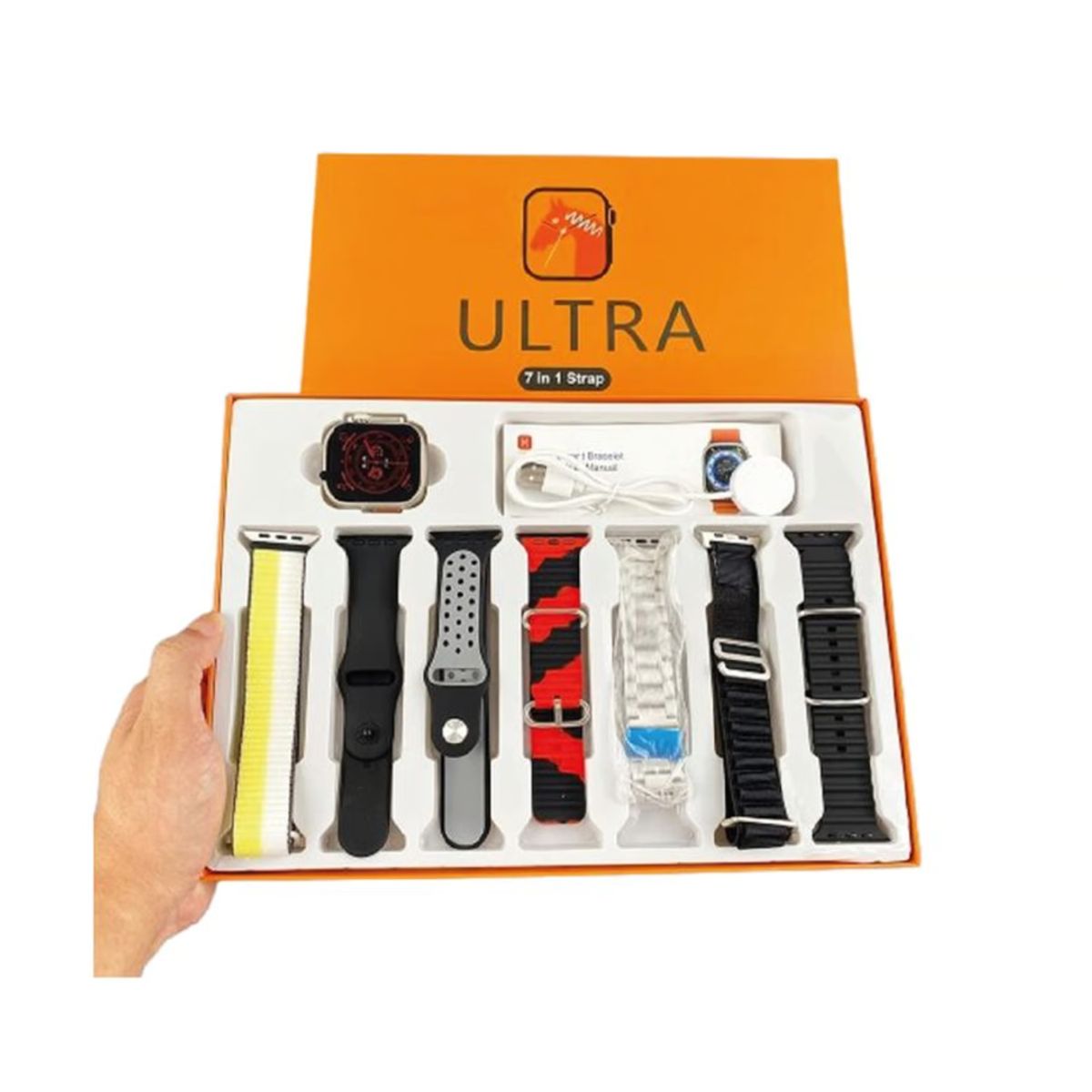 GENERICO - Reloj Smartwatch Ultra 7 en 1 Correas Intercambiables