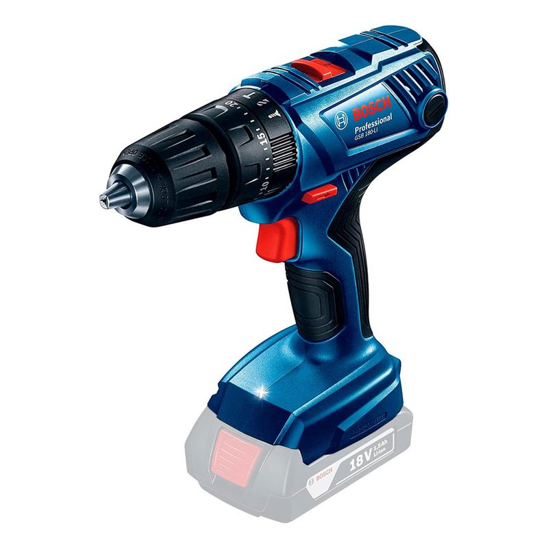 BOSCH - Taladro Percutor 13 Mm 18v Baretool Bosch Gsb 180-li