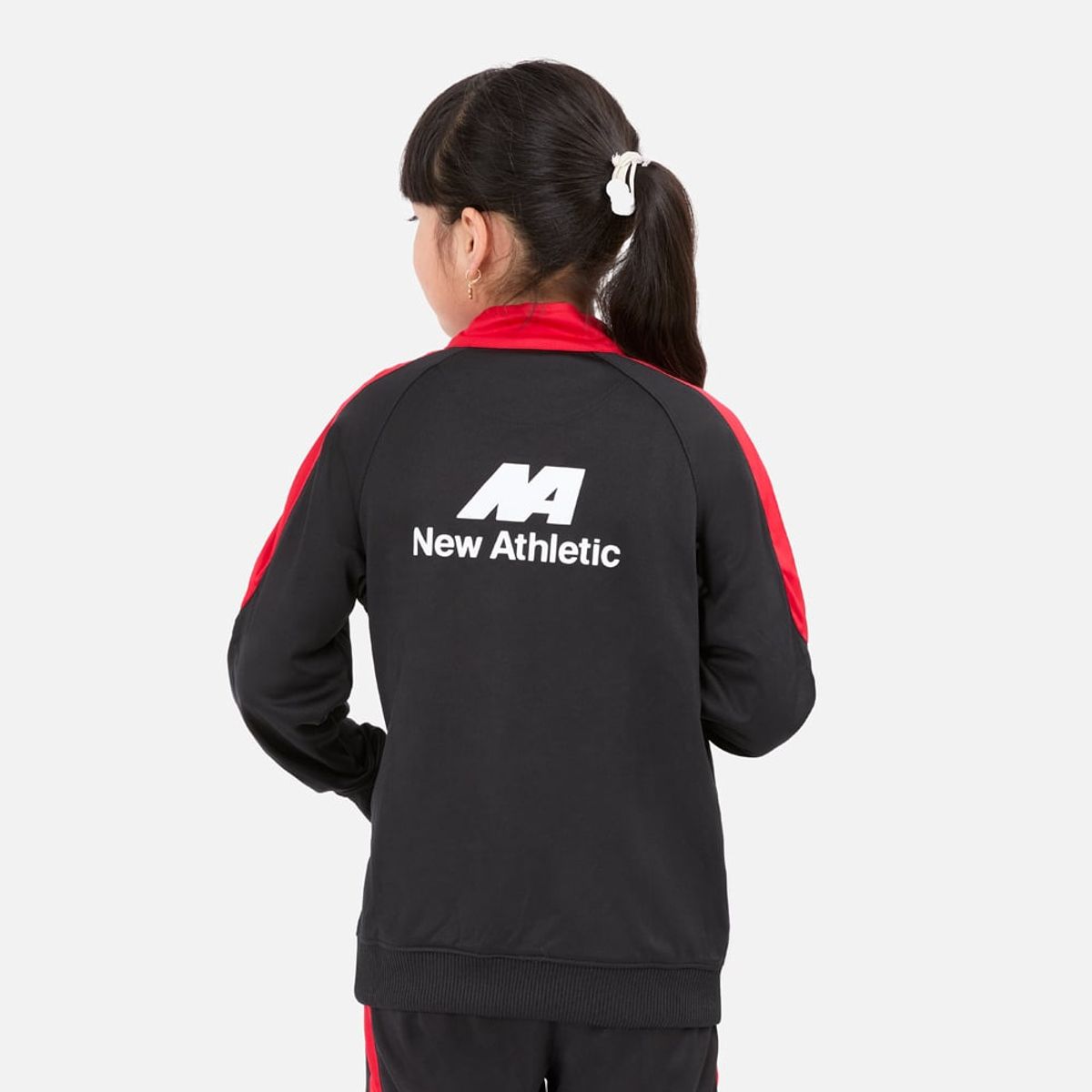 NEW ATHLETIC - Casaca Chankas Kids Negro Con Rojo Unisex
