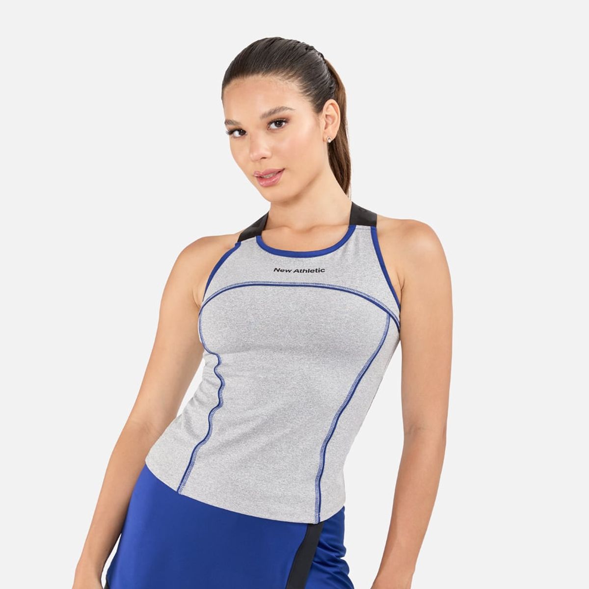 NEW ATHLETIC - Bvd New Athletic Lina Gris Con Azul Mujer