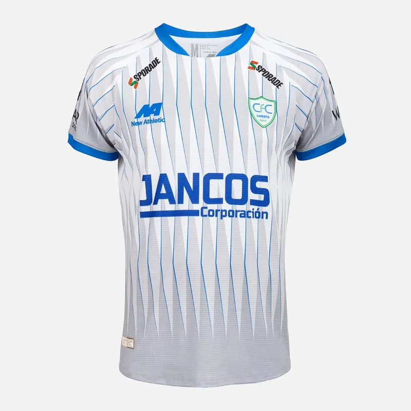 NEW ATHLETIC - Camiseta Comerciantes FC Alterna BlancoGris Hombre