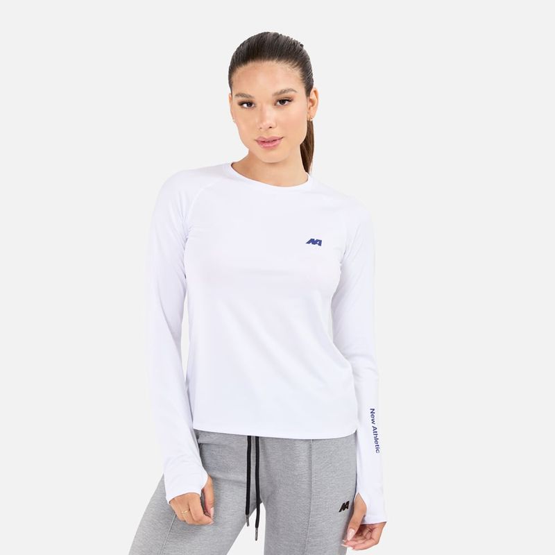 NEW ATHLETIC - Polo Ml New Athletic Angie Blanco Mujer