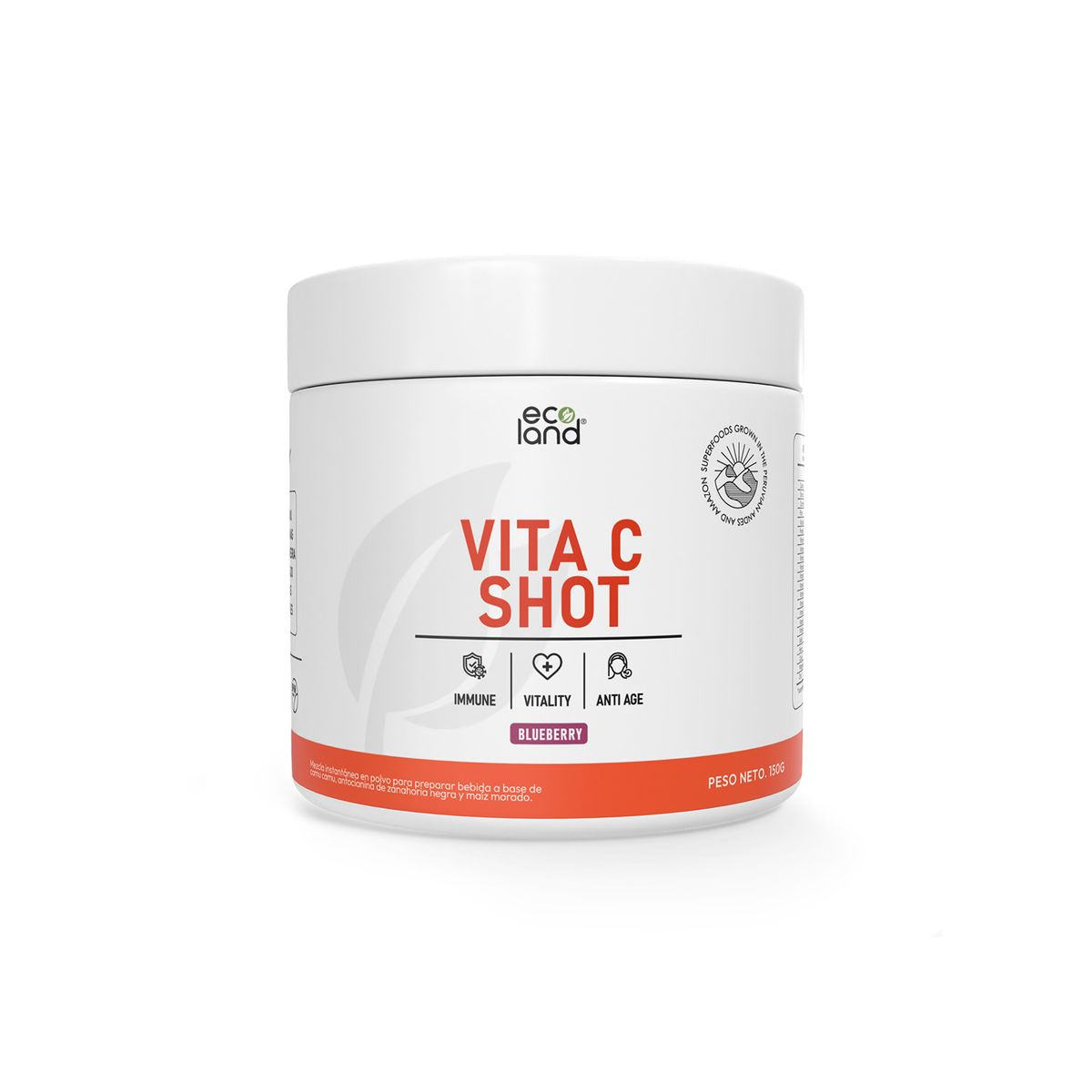 ECOLAND - VITA C SHOT -ANTIOXIDANTE NATURAL - POMO 150G BLUEBERRY