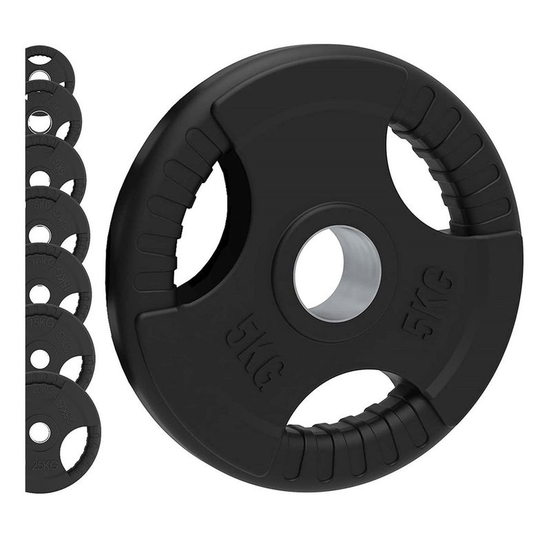 ALPHA GYM - Disco Olímpico Importado Alto Transito para Pesas - 2.5 kg