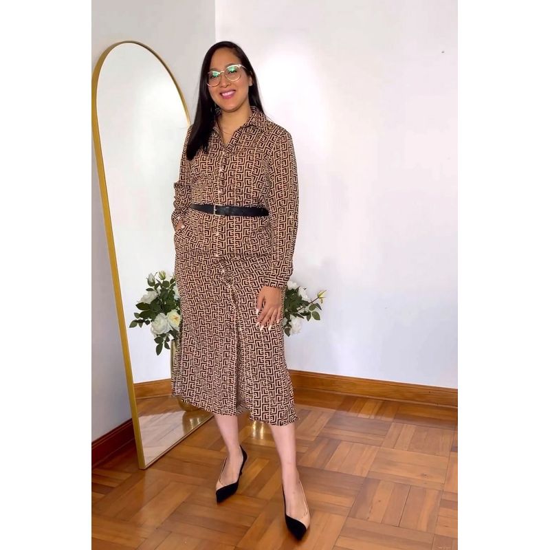 ARMA TU LOOK - VESTIDO MASSIEL CAMISERO LARGO MANGA LARGA SEDA FRANCESA ARMA TU LOOK