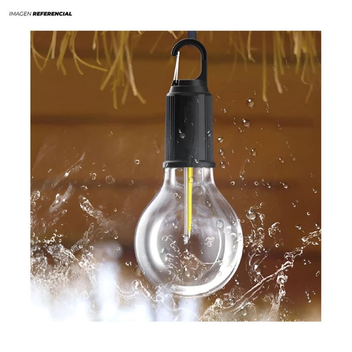 GENERICO - Foco Recargable USB Lampara Portátil con Gancho