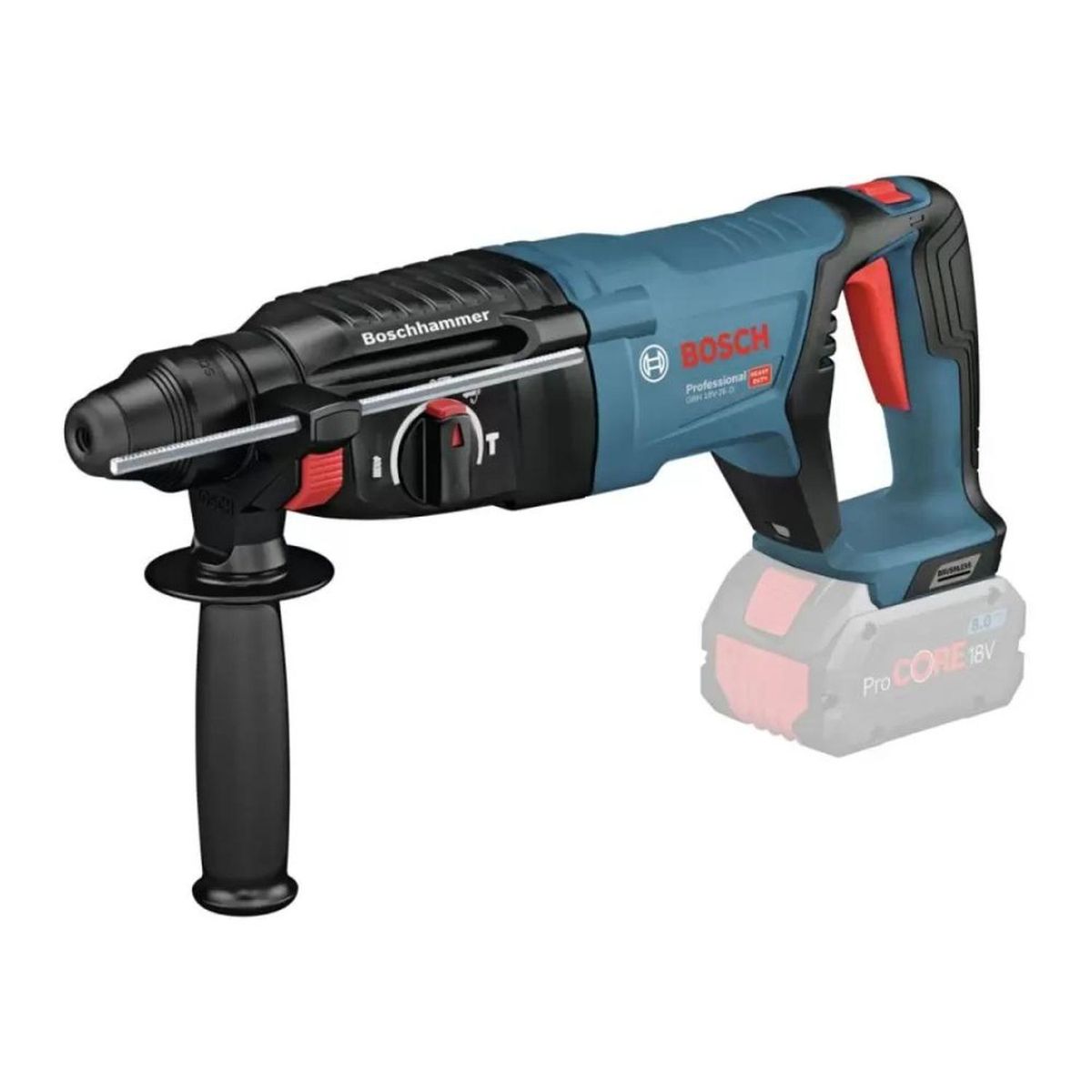 BOSCH - Rotomartillo Sds-Plus 18V Brushless 2.5J Baretool Bosch GBH 18V-26 D