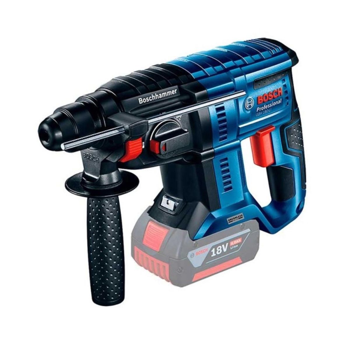 BOSCH - Rotomartillo Sds-Plus 18V Brushless 2J Baretool Bosch GBH 180-LI