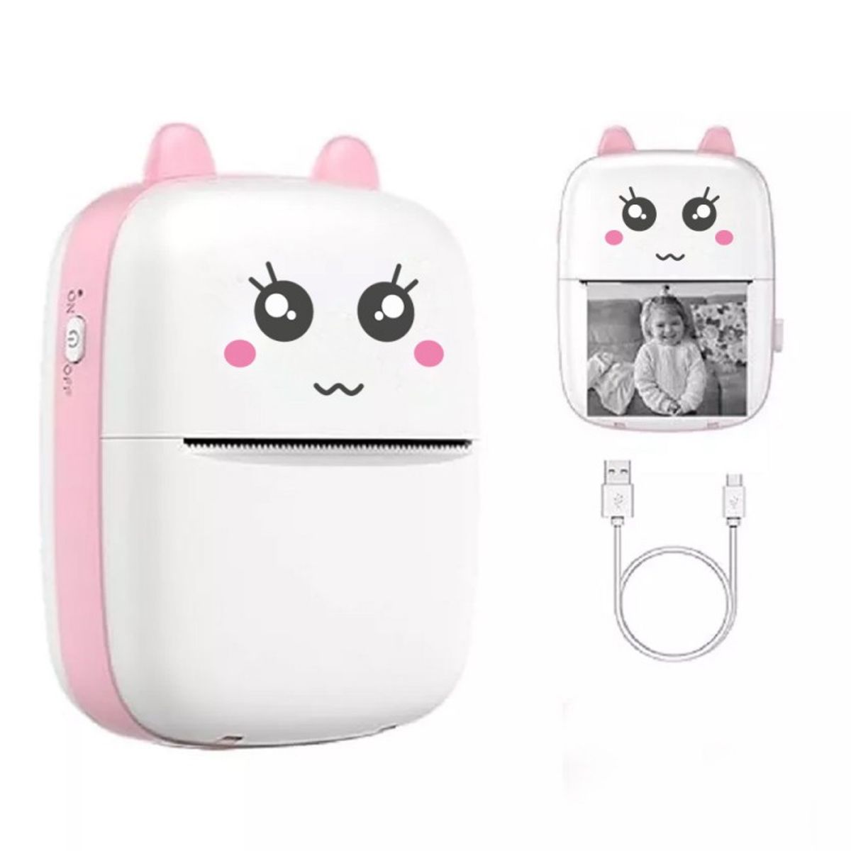 GENERICO - Mini Impresora Térmica ROSA