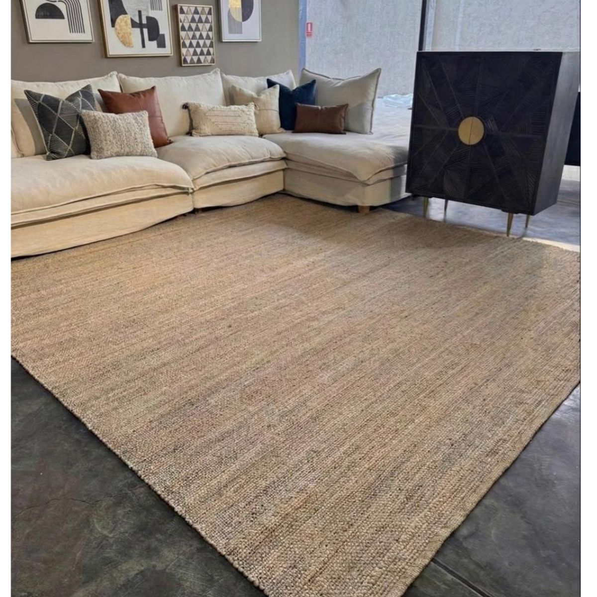 GENERICO - Alfombra Yute Decoghar Grey IC15187  280x365cm