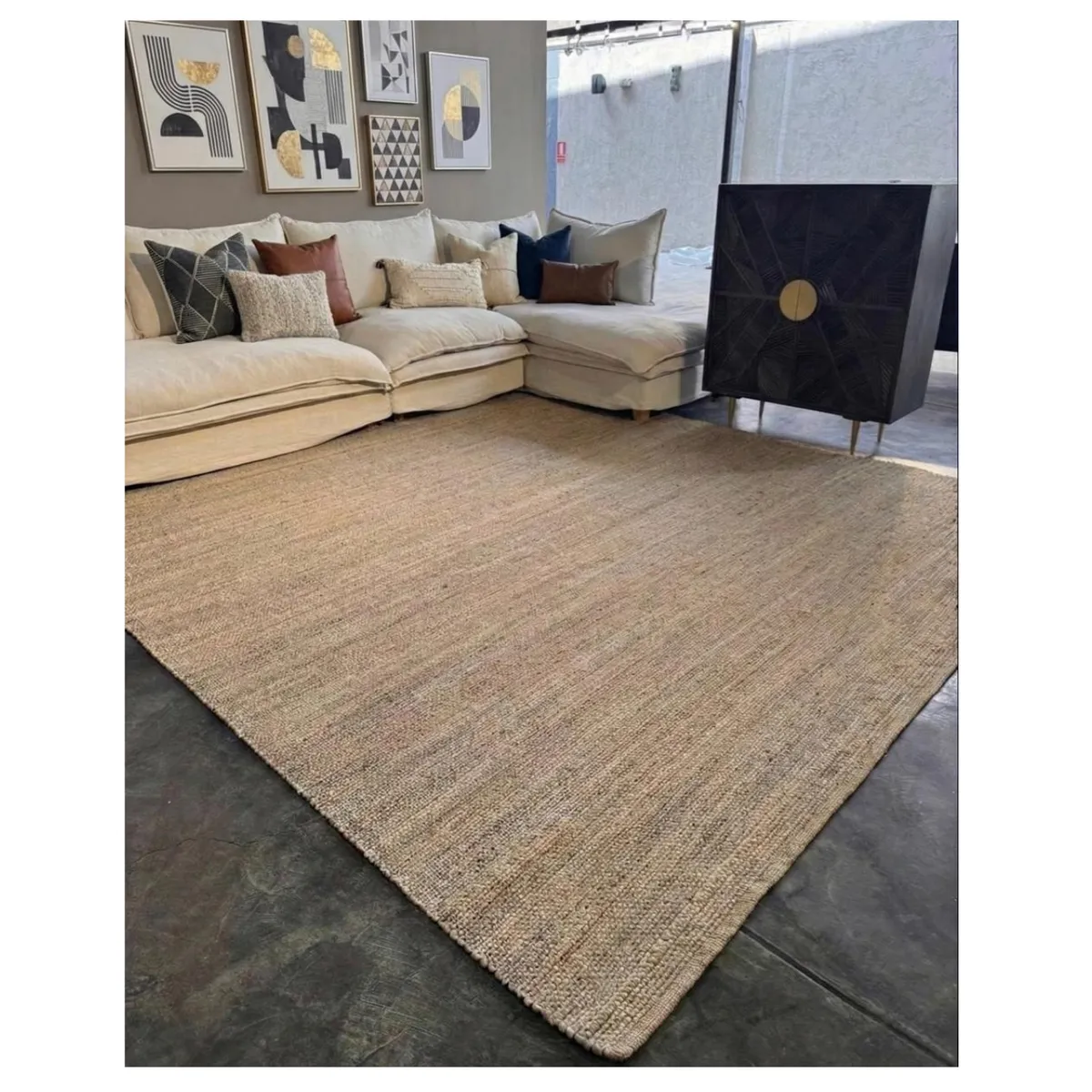 GENERICO - Alfombra Yute Decoghar Grey IC15187  280x365cm