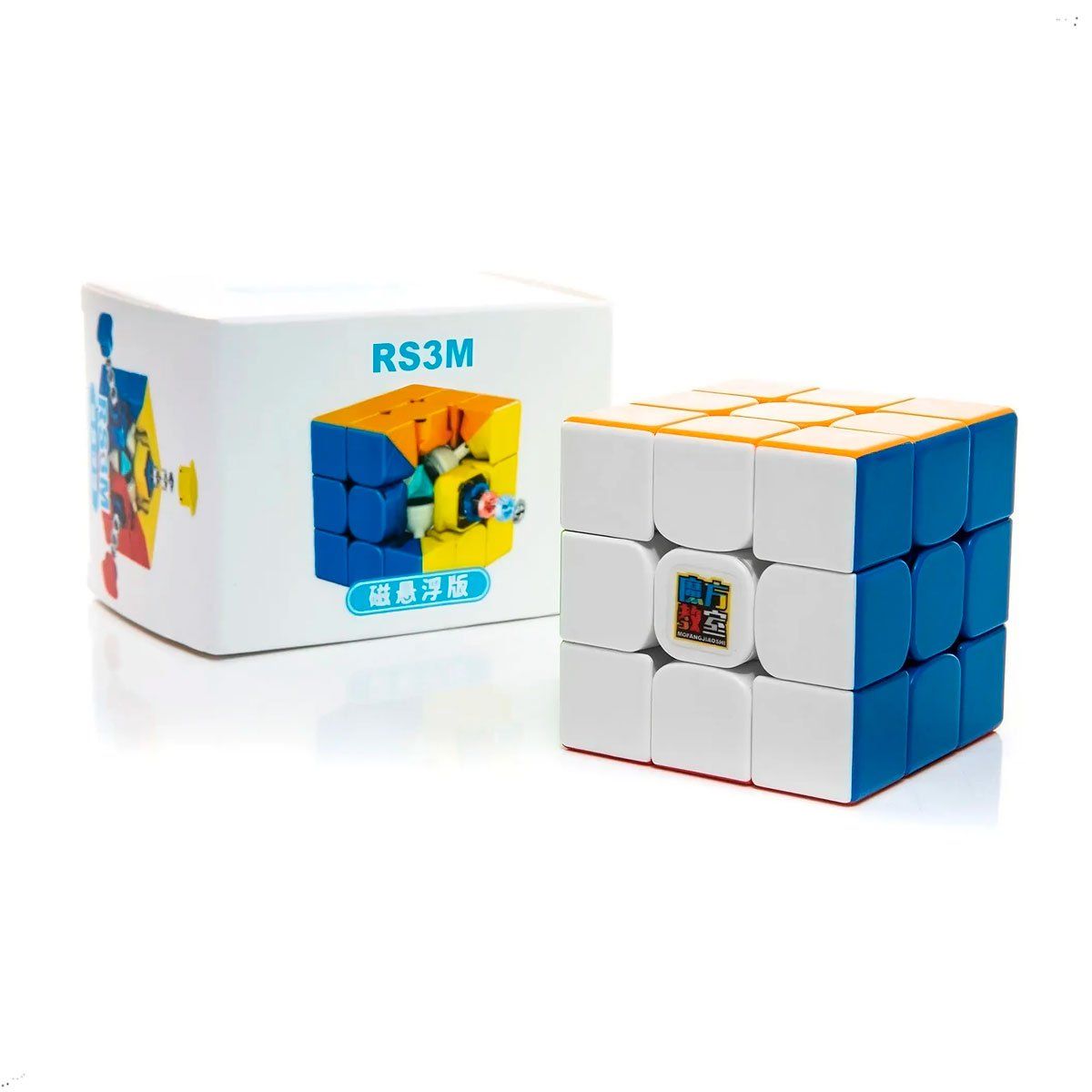 MOYU - Cubo Mágico Moyu 3x3 Magnético Meilong Cubo Rs3m