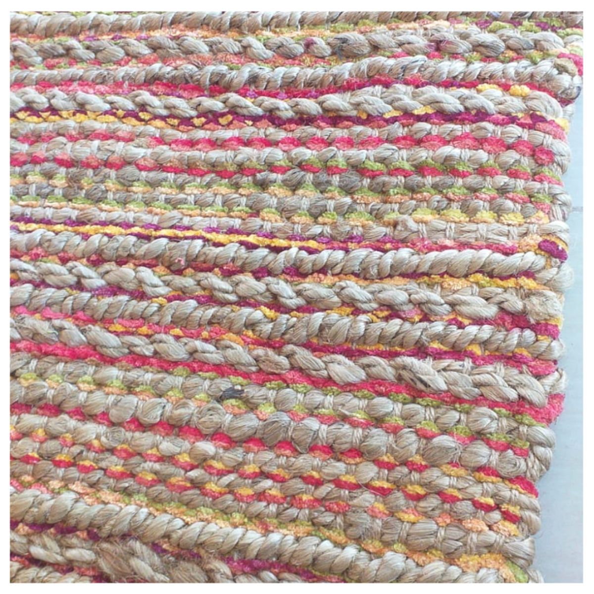 GENERICO - Alfombra Yute Decoghar Rayon Tussle IC13439  150x240cm