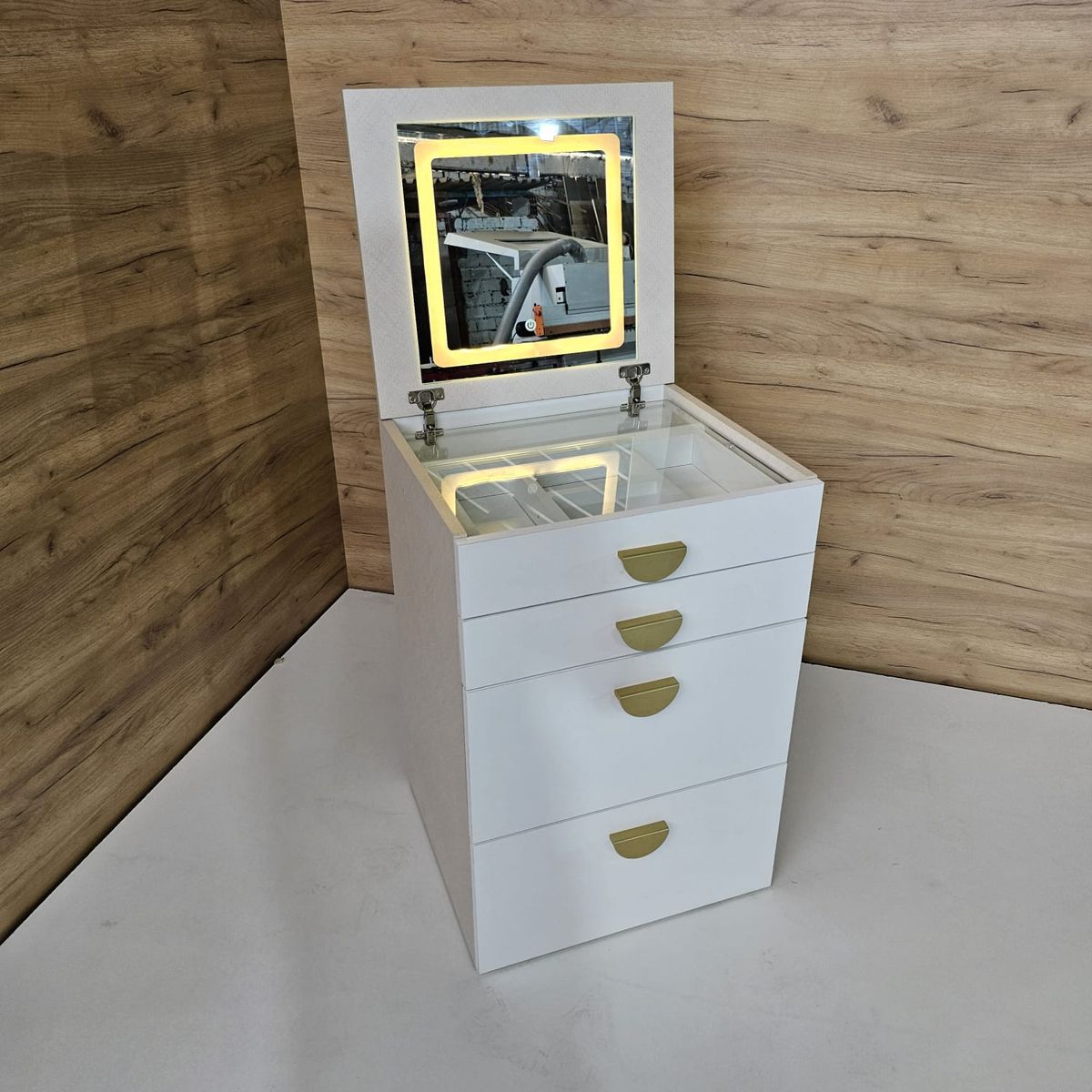 NACION MUEBLES - Tocador con espejo touch Arcangel