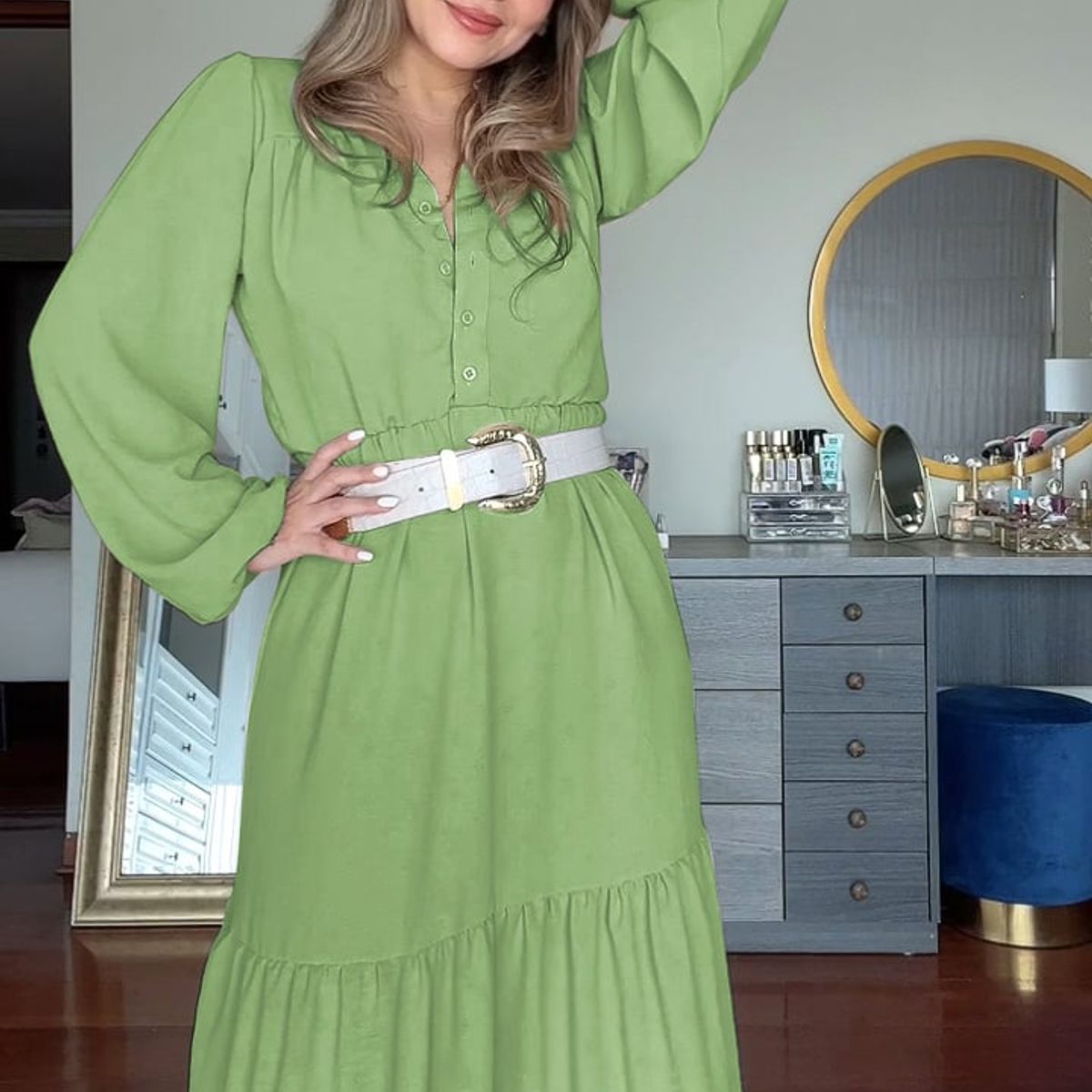 ARMA TU LOOK - VESTIDO MAYRA LARGO MANGA LARGA ESTILO BOHO ARMA TU LOOK