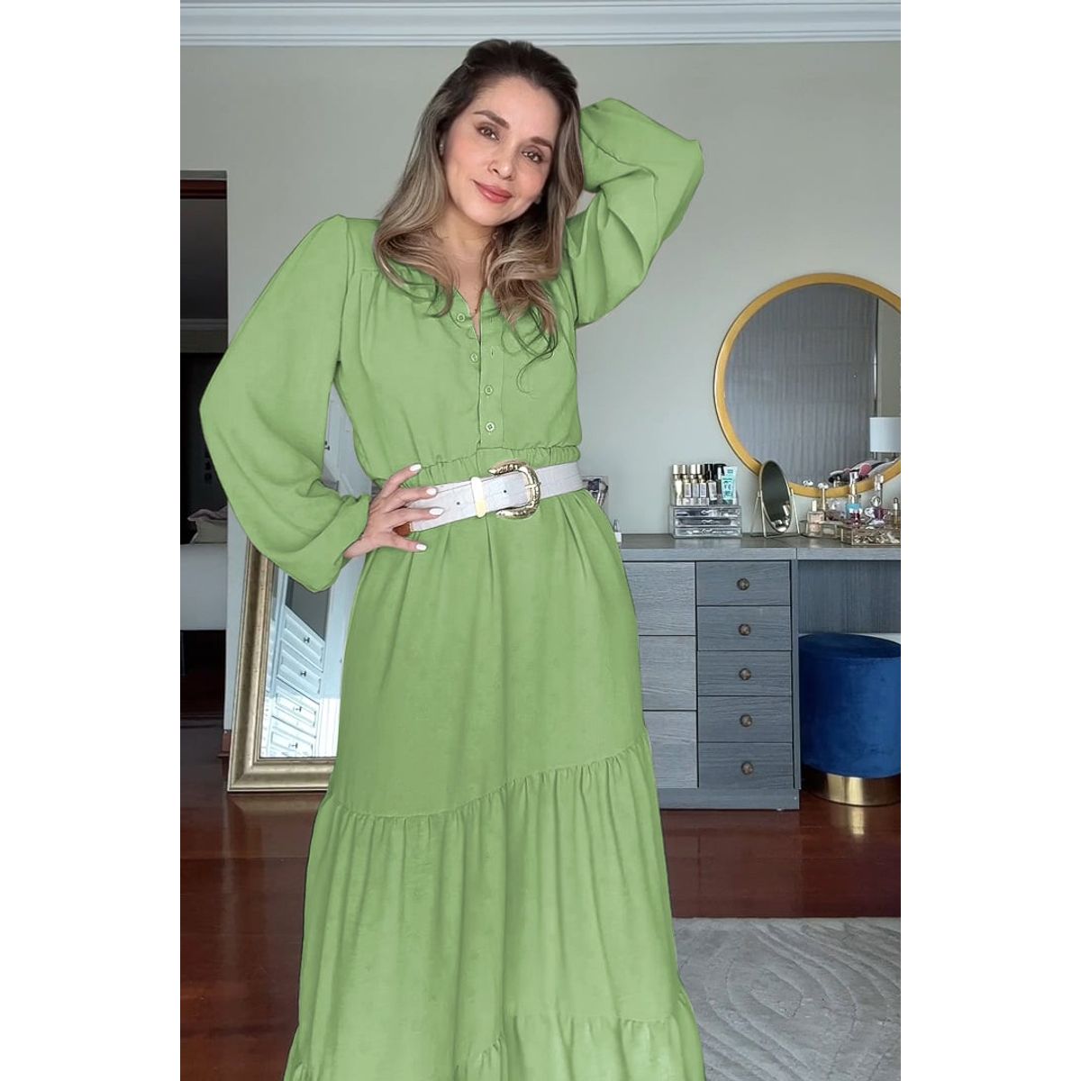 ARMA TU LOOK - VESTIDO MAYRA LARGO MANGA LARGA ESTILO BOHO ARMA TU LOOK