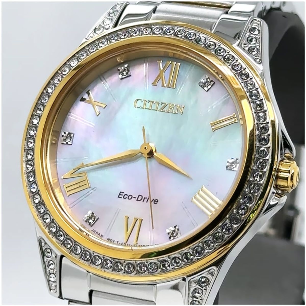 CITIZEN - Citizen Reloj Cristal Swarovski Eco-Drive Acero Inox EM023459D