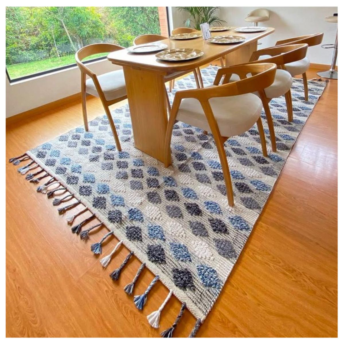 GENERICO - Alfombra Decoghar Diamond Blue IC 17434  120x180cm