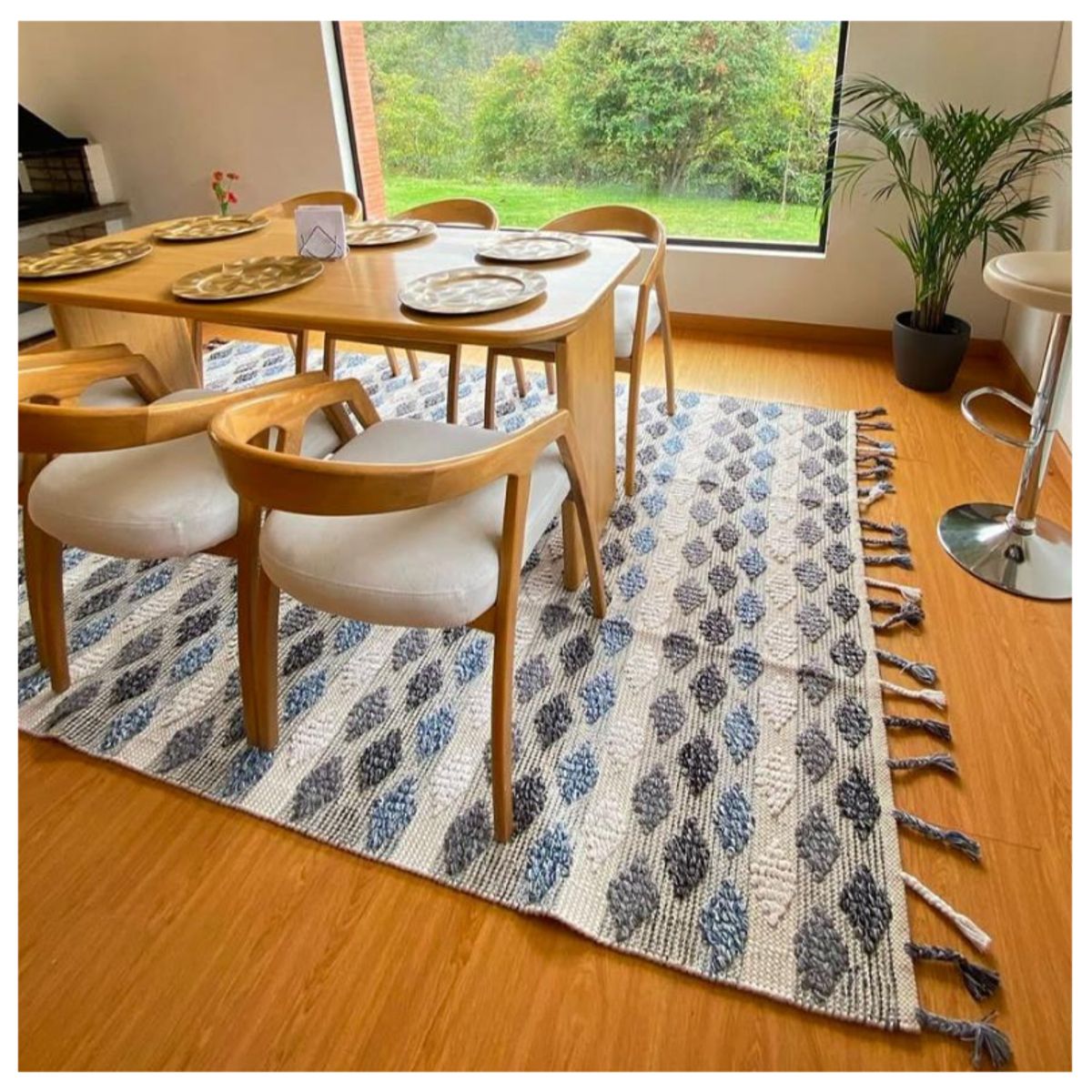 GENERICO - Alfombra Decoghar Diamond Blue IC 17434  180x280cm