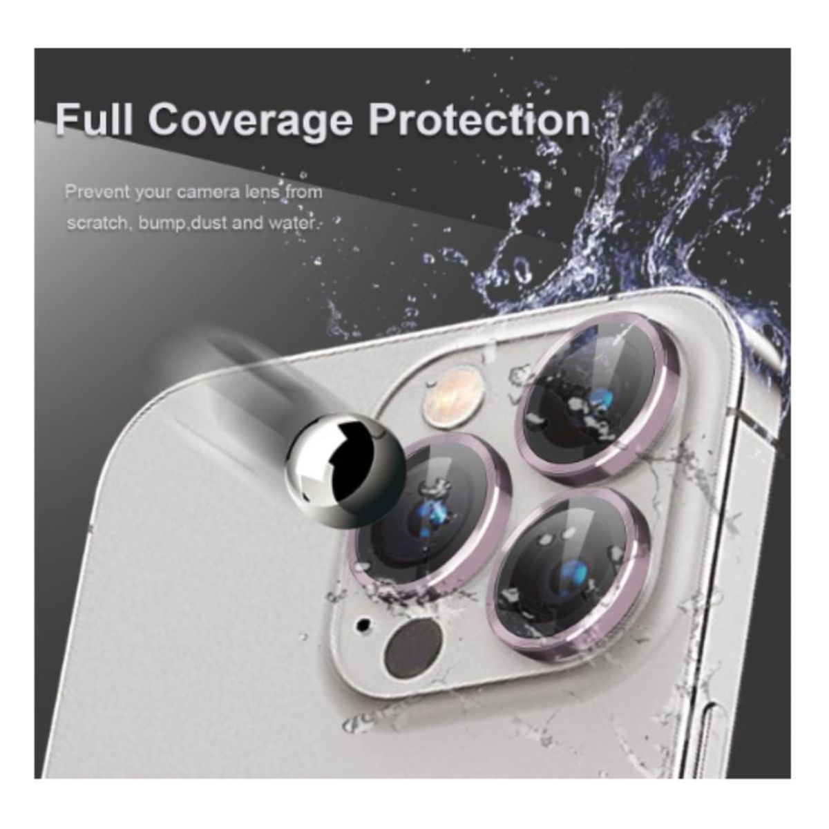 GENERICO - Mica de Cámara Rosa para iPhone 11 Pro 11 Pro Max premium