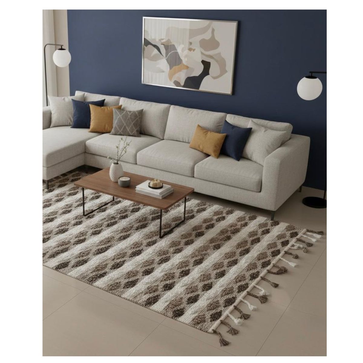 GENERICO - Alfombra Decoghar Diamond Brown IC17762  180x280cm