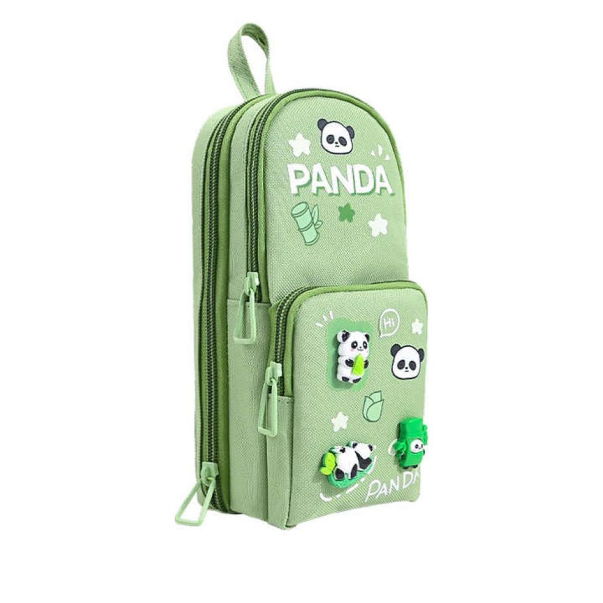 GENERICO - CARTUCHERA BACKPACK PANDA  PINES - VERDE