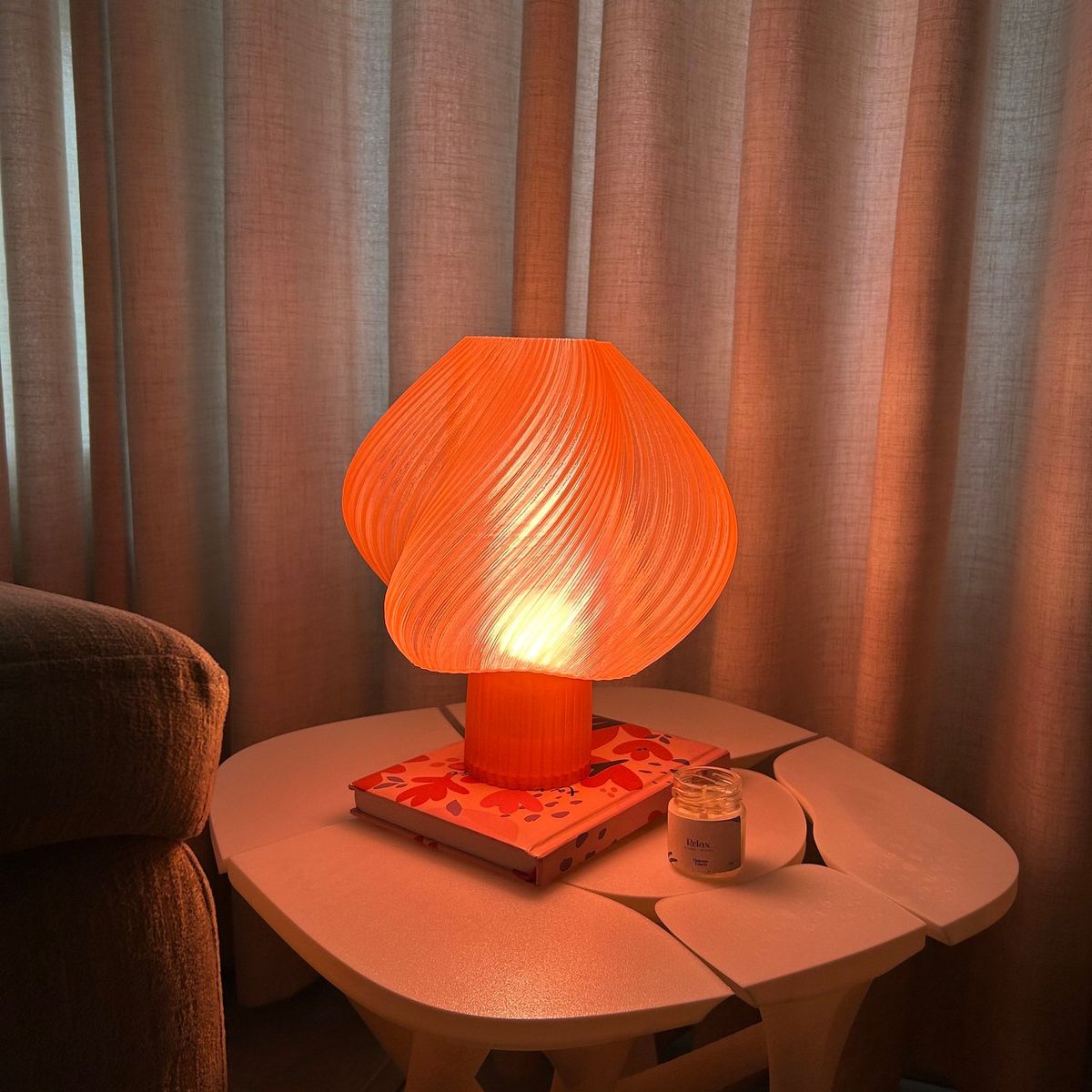 GENERICO - Lámpara SugarLush de impresión 3D Magenta