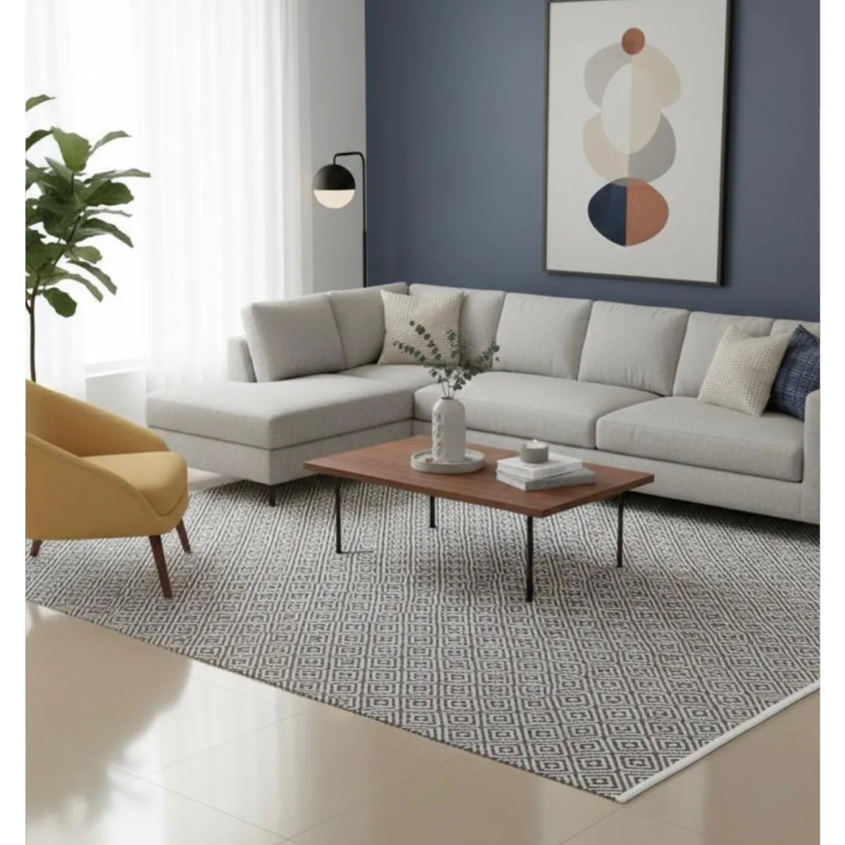 GENERICO - Alfombra Decoghar Diamond Grey IC14647  180x280cm