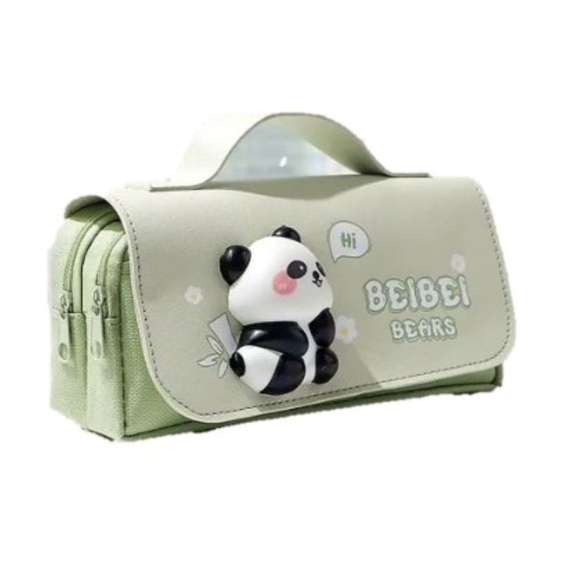 GENERICO - CARTUCHERA ANTIESTRES SQUISHY KAWAI PANDA - VERDE