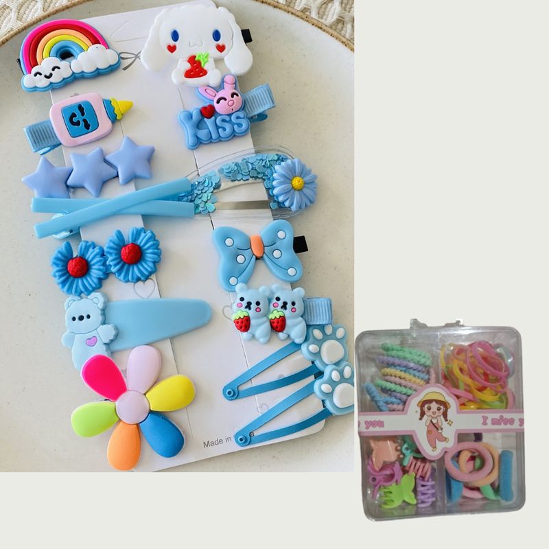 GENERICO - accesorio para el cabello para niñas gancho celeste