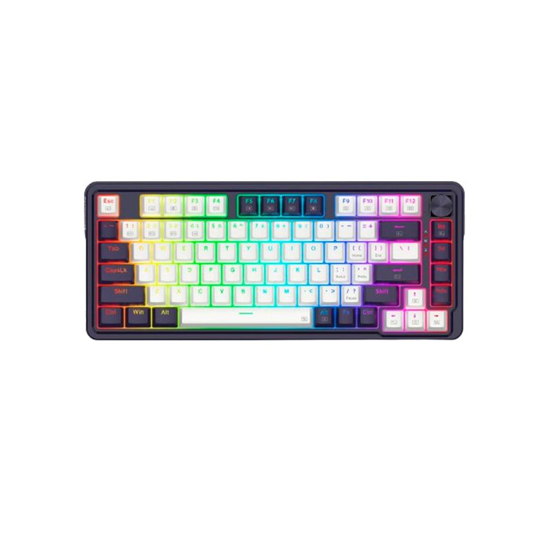 REDRAGON - Teclado Gamer Redragon Ucal Pro Rgb Wireless Sp K673Wb WhiteBlack