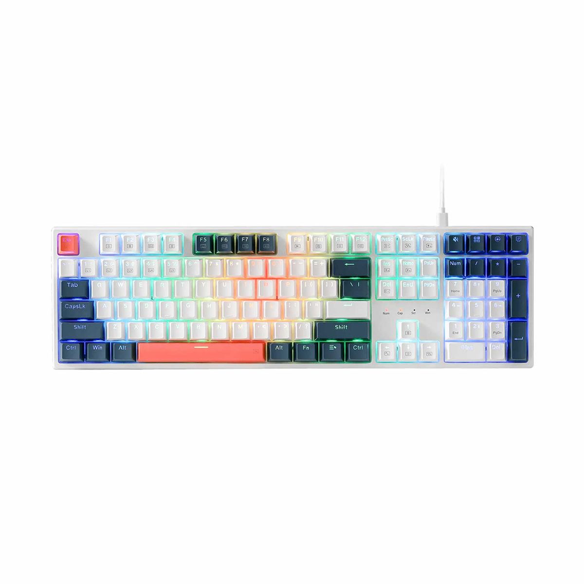 REDRAGON - Teclado Gamer Redragon Trundle K668Wbo-Rgb English