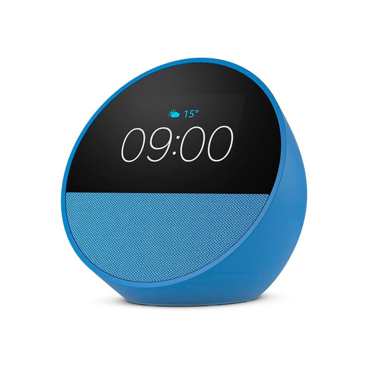AMAZON - Alexa Echo Spot Bocina Inteligente Azul Acero