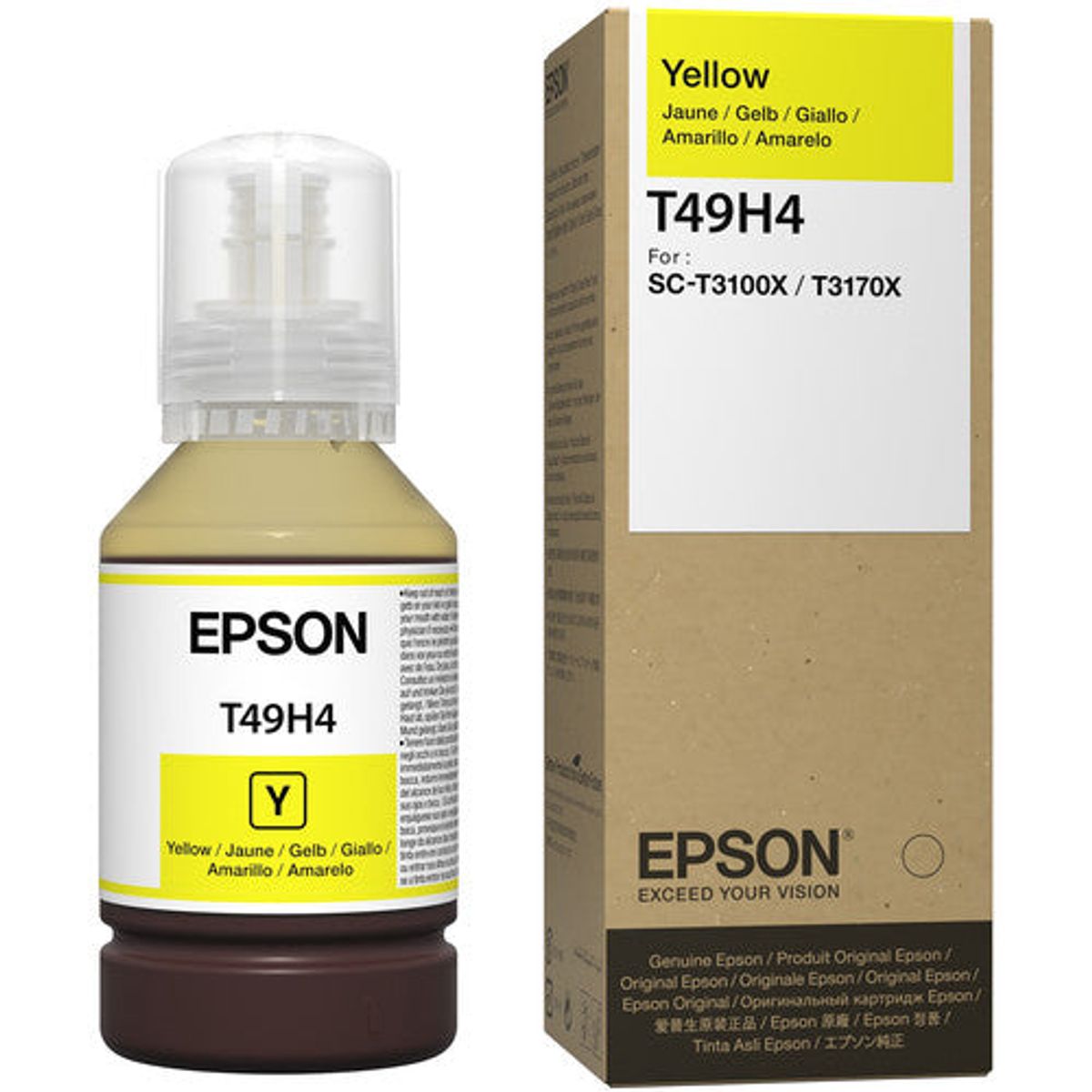 EPSON - Botella de tinta Epson T49H400 en color amarillo