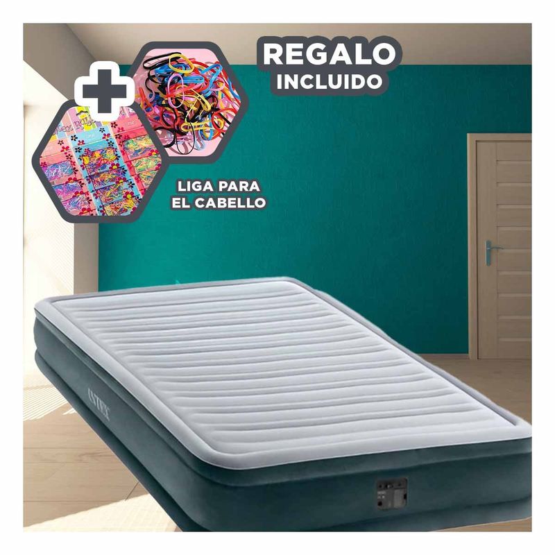 RYBIU IMPORT - Pack2 Cama Inflable de 2 Plazas Y+Ligas de Regalo
